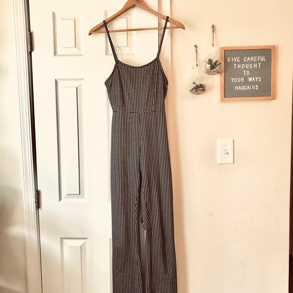 Urban Outfitters Plaid Jumpsuit